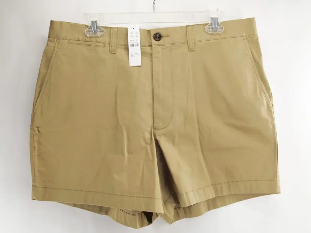 J. Crew Portsider NWT Stretch Chino Shorts Men's Size 35 Khaki Tan 5